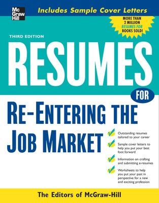 Book cover for Resumes for Re-Entering the Job Market