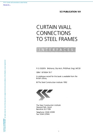 Book cover for Interfaces: Curtain Wall Connections to Steel Frames
