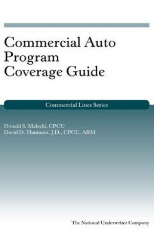 Cover of Commercial Auto Program Coverage Guide