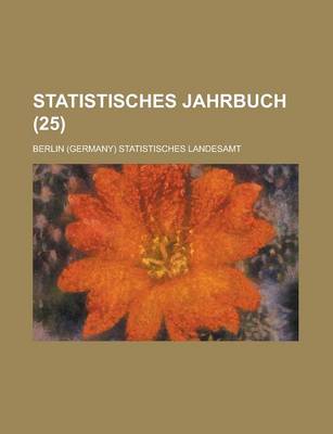 Book cover for Statistisches Jahrbuch (25)