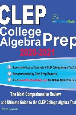 Cover of CLEP College Algebra Prep 2020-2021
