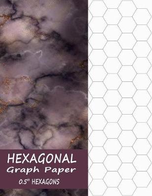 Book cover for Hexagon Graph Paper Large