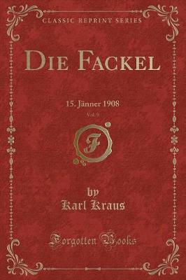 Book cover for Die Fackel, Vol. 9