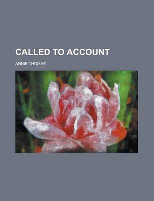 Book cover for Called to Account; A Novel