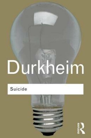 Cover of Suicide: A Study in Sociology