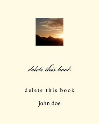 Book cover for Delete This Book