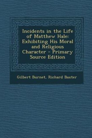 Cover of Incidents in the Life of Matthew Hale