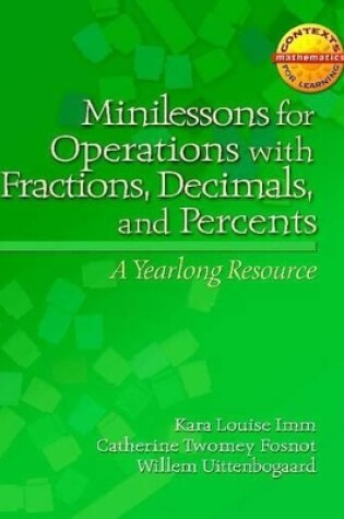 Cover of Minilessons for Operations with Fractions, Decimals, and Percents