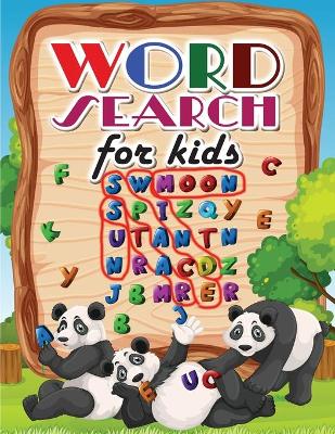 Book cover for word search for kids