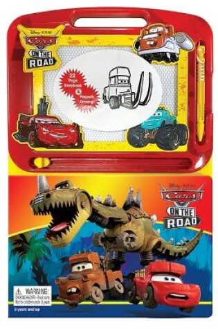 Cover of Disney Cars: On the Road - Activity Book Learning, Writing, Sketching with Magnetic Drawing Doodle Pad for Kids