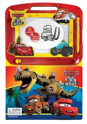 Cover of Disney Cars: On the Road - Activity Book Learning, Writing, Sketching with Magnetic Drawing Doodle Pad for Kids