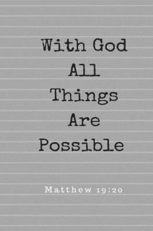 Cover of With God All Things are Possible