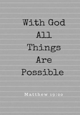 Book cover for With God All Things are Possible