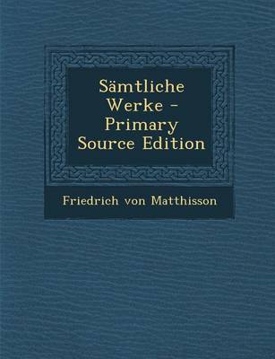 Book cover for Samtliche Werke