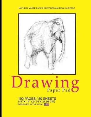 Book cover for Drawing Paper Pad - Yellow Cover