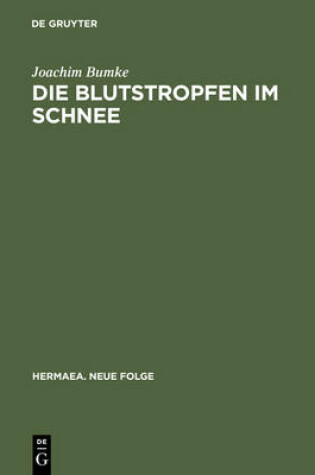 Cover of Die Blutstropfen Im Schnee