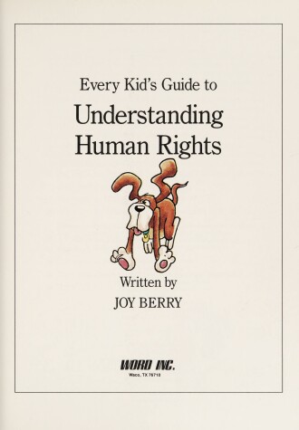 Book cover for Every Kid's Guide to Understanding Human Rights