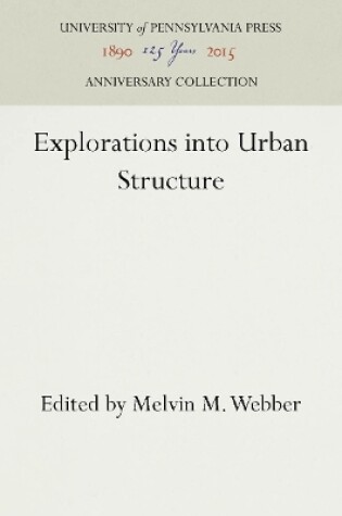 Cover of Explorations into Urban Structure