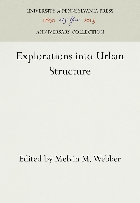 Book cover for Explorations into Urban Structure