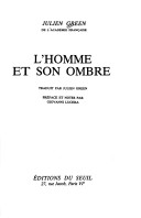 Book cover for L'Homme Et Son Ombre