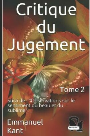 Cover of Critique du Jugement (Tome 2)
