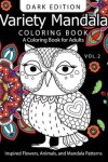 Book cover for Variety Mandala Book Coloring Dark Edition Vol.2