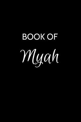 Book cover for Book of Myah