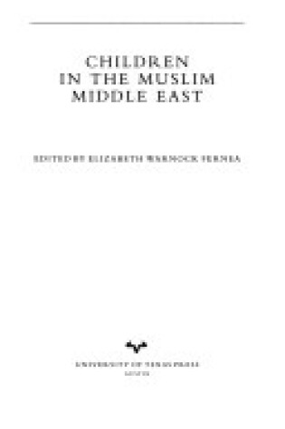 Cover of Children in the Muslim Middle East