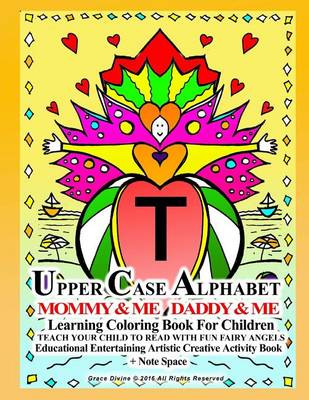 Book cover for Upper Case Alphabet Mommy & Me Daddy & Me Learning Coloring Book for Children