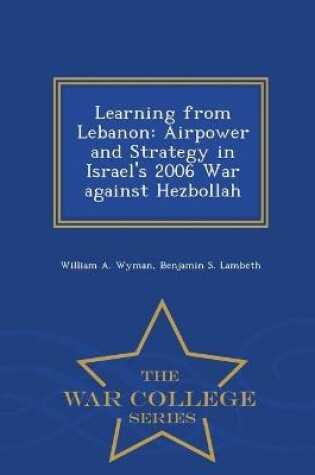 Cover of Learning from Lebanon