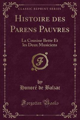 Book cover for Histoire Des Parens Pauvres