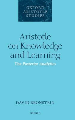 Book cover for Aristotle on Knowledge and Learning