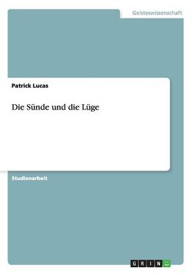 Cover of Die Sunde und die Luge