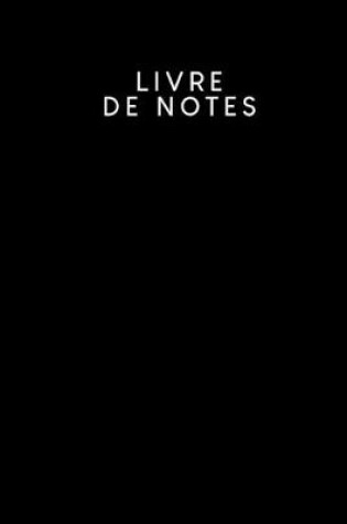 Cover of Livre de notes