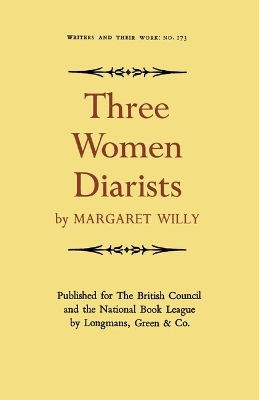 Book cover for Three Women Diarists