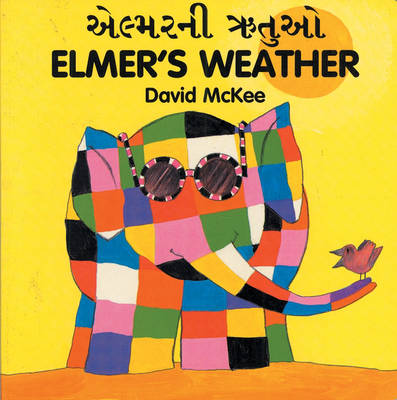 Book cover for Elmer's Weather (English-Gujarati)