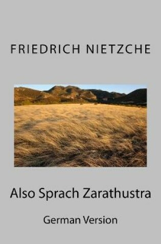 Cover of Also Sprach Zarathustra