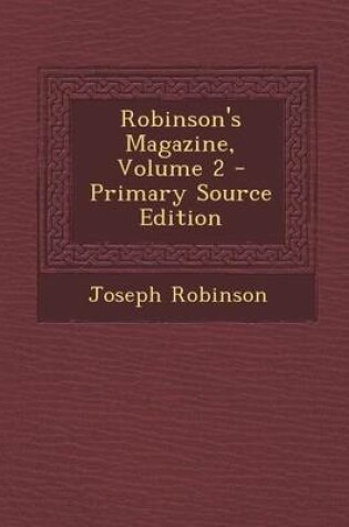 Cover of Robinson's Magazine, Volume 2