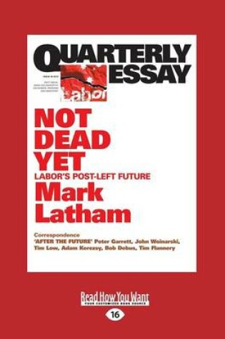 Cover of Quarterly Essay 49: Not Dead Yet