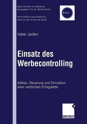 Book cover for Einsatz des Werbecontrolling