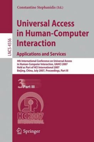Cover of Universal Access in Human-Computer Interaction