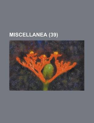 Book cover for Miscellanea (39)