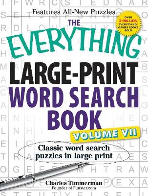 Book cover for The Everything Large-Print Word Search Book, Volume VII