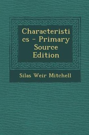 Cover of Characteristics - Primary Source Edition