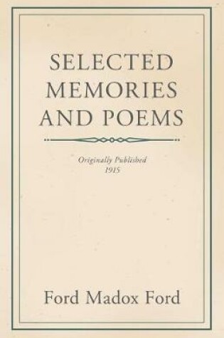 Cover of Selected Memories and Poems