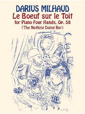 Cover of Le Boeuf Sur Le Toit for Piano Four Hands