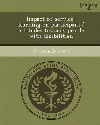 Book cover for Impact of Service-Learning on Participants' Attitudes Towards People with Disabilities