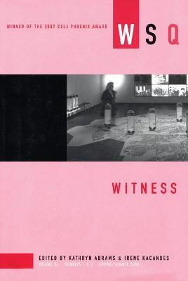 Book cover for Witness