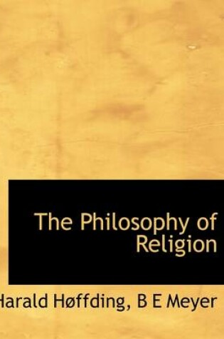 Cover of The Philosophy of Religion