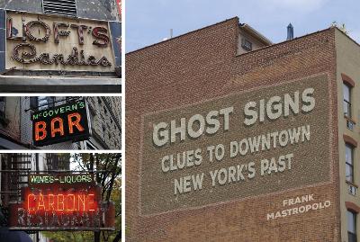 Book cover for Ghost Signs: Clues to Downtown New York's Past